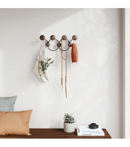 UMBRA wieszak na ubrania DOTSY 7 czarny orzech