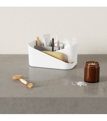 UMBRA organizer kosmetyków GLAM biało-szary