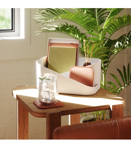 UMBRA organizer kosmetyków GLAM biało-szary