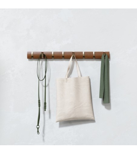 UMBRA wieszak ścienny FLIP 8 brązowy