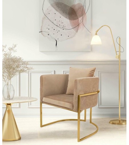 Fotel CHLOE VELVET khaki