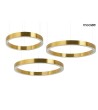 MOOSEE lampa wisząca RING 60 + 80 + 80    złota na jednej podsufitce