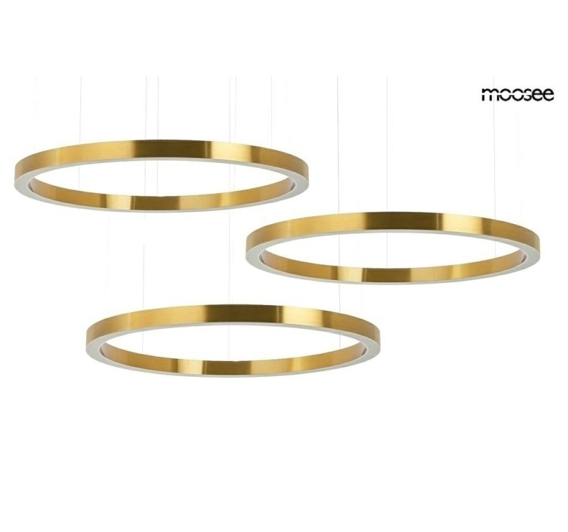 MOOSEE lampa wisząca RING 100 + 100 +     100 złota na jednej podsufitce