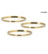 MOOSEE lampa wisząca RING 100 + 100 +     100 złota na jednej podsufitce