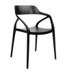 Krzesło GLORIA czarne - polipropylen