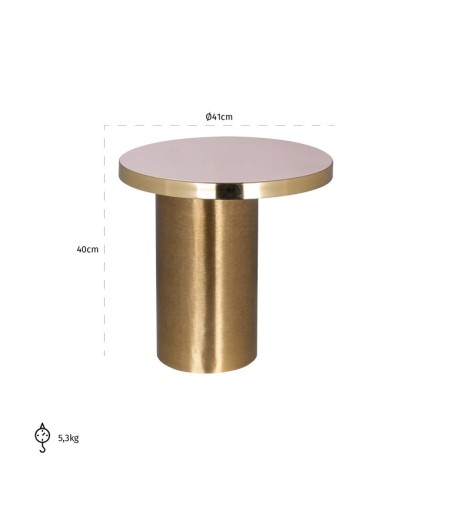 RICHMOND stolik GIULIA szczotkowane       złoto