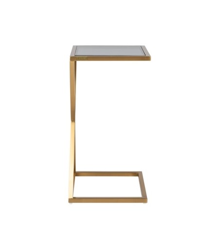 RICHMOND stolik PARAMOUNT złoty - szkło, stal polerowana