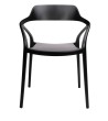 Krzesło GLORIA czarne - polipropylen