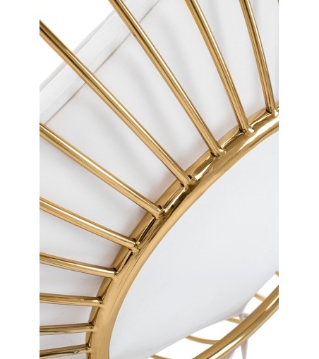 Fotel wiszący GABBIA złoty / beżowy