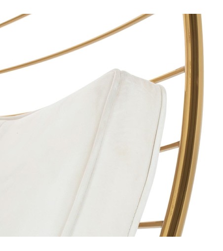 Fotel wiszący GABBIA złoty / beżowy