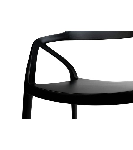 Krzesło GLORIA czarne - polipropylen