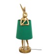 KARE lampa stołowa RABBIT 68 cm  złota / zielona