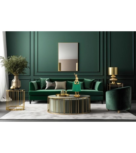 KARE lampa stołowa RABBIT 68 cm  złota / zielona