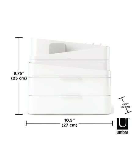 UMBRA organizer kosmetyków GLAM LARGE biały