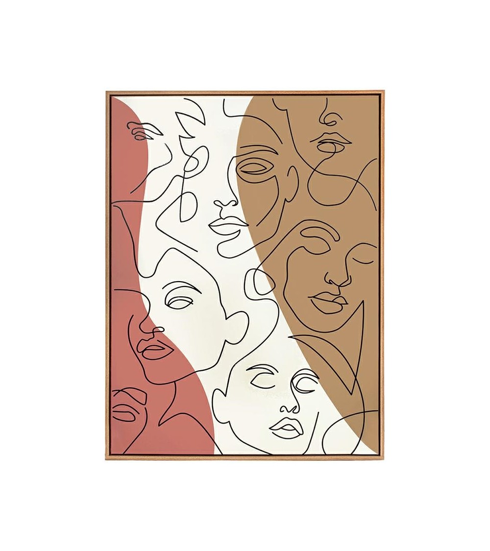 KARE obraz FACCIA ARTE TRI COLORE 90x120 cm