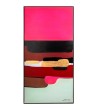KARE obraz ABSTRACT SHAPES PINK  73x143 cm