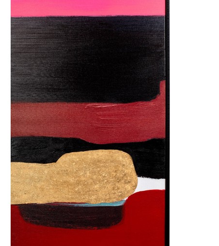 KARE obraz ABSTRACT SHAPES PINK  73x143 cm