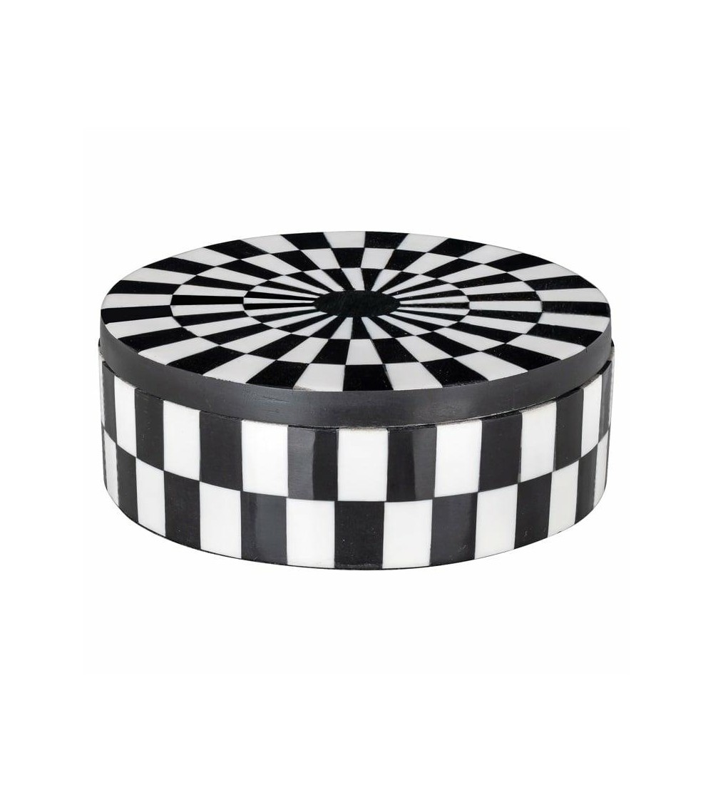 RICHMOND pojemnik dekoracyjny NORE biało-czarny