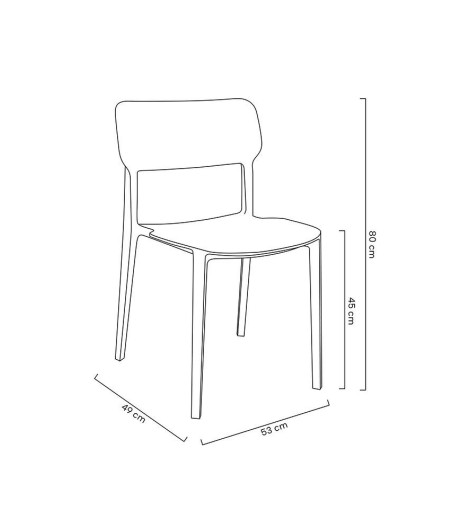 Krzesło AGAT PREMIUM czarne - polipropylen