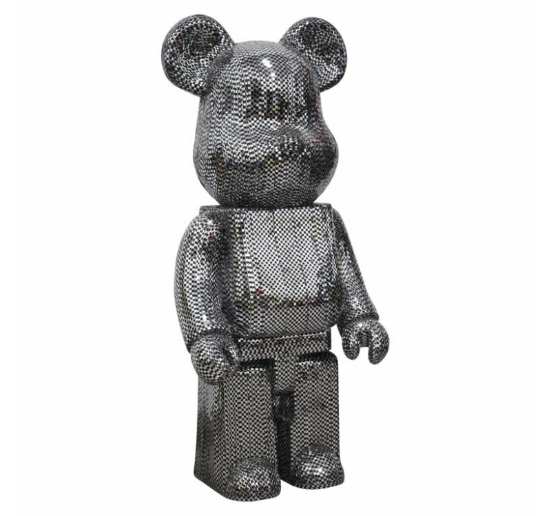 RICHMOND dekoracja BEAR L czarna