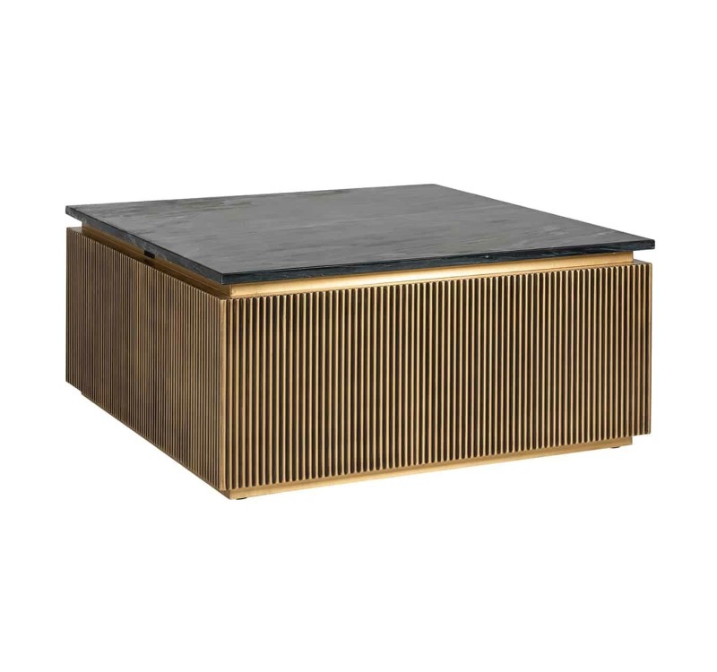 RICHMOND stolik kawowy IRONVILLE -        marmur, metal, MDF, sklejka brzozowa