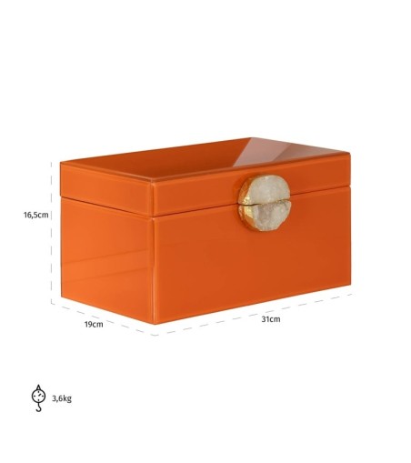 RICHMOND pojemnik na biżuterię LIA pomarańczowy