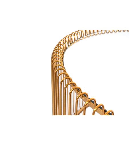 KARE zestaw stolików kawowych WIRE mosiądz