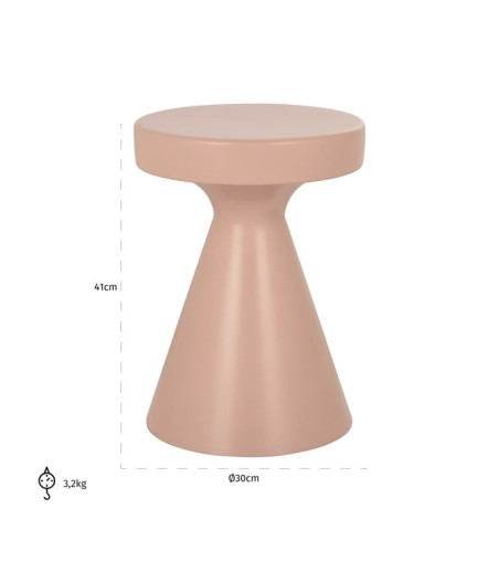RICHMOND stolik KIMBLE 30 mały różowy