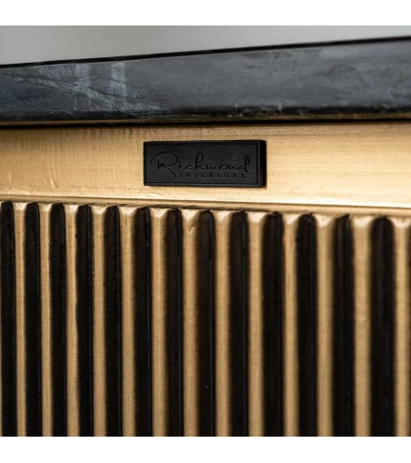 RICHMOND stolik kawowy IRONVILLE -        marmur, metal, MDF, sklejka brzozowa