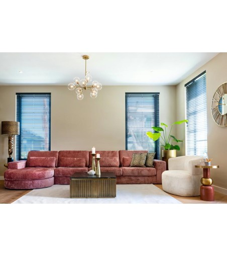 RICHMOND stolik kawowy IRONVILLE -        marmur, metal, MDF, sklejka brzozowa