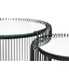 KARE zestaw stolików WIRE DOUBLE II czarny