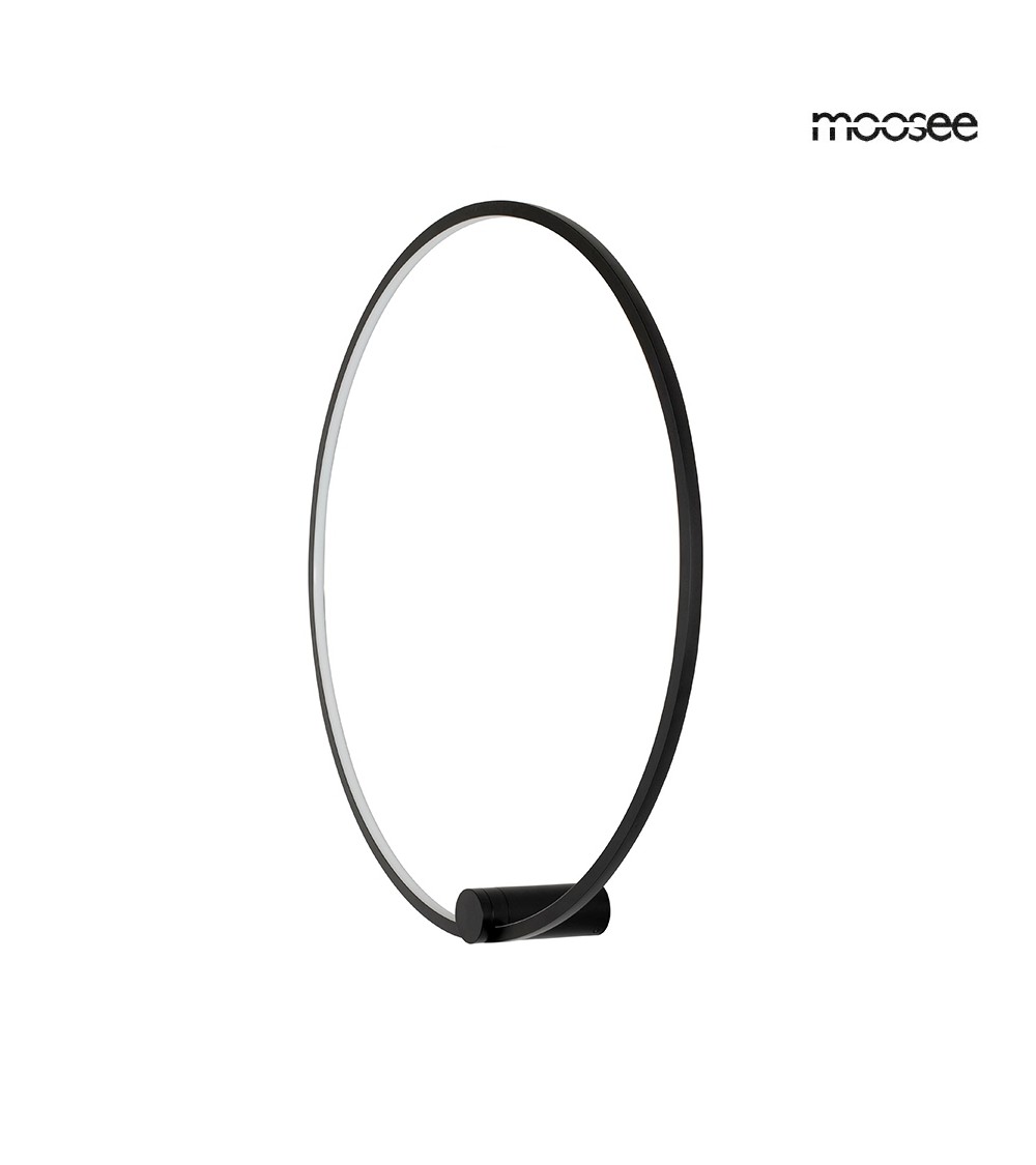 MOOSEE lampa ścienna HOOP 60 czarna