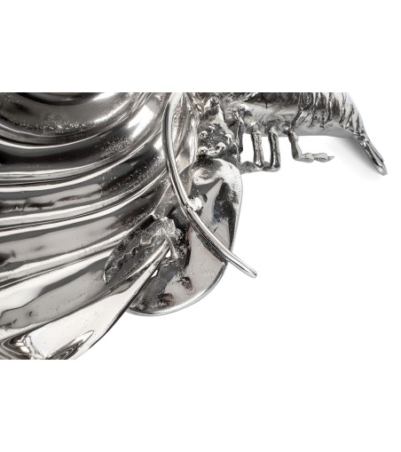 KARE chłodziarka na napoje / patera       LOBSTER srebrna