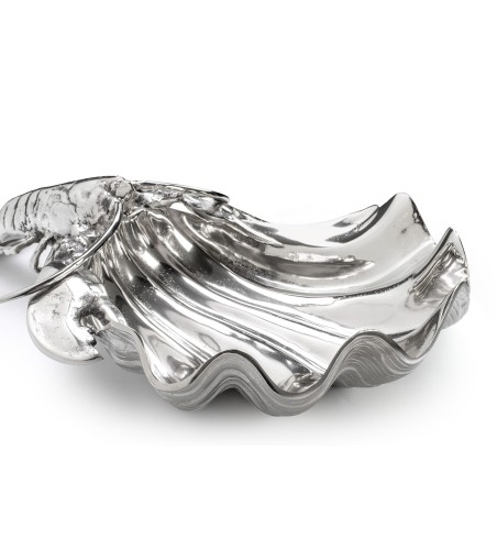 KARE chłodziarka na napoje / patera       LOBSTER srebrna