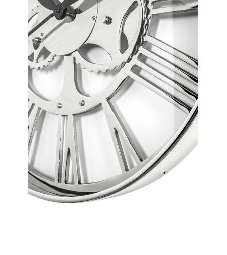 KARE zegar GEAR 60 srebrny