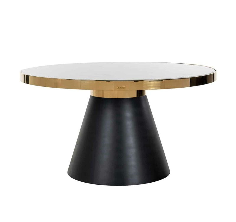 RICHMOND stół ODIN 140 cm - konglomerat, stal nierdzewna