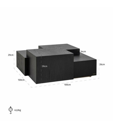 RICHMOND stolik kawowy LENNOX DARK COFFEE