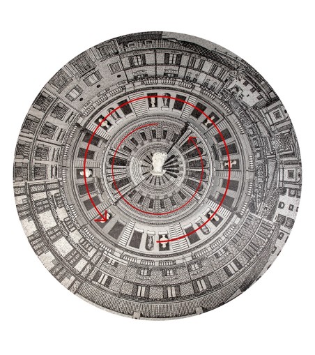 Obraz FISH EYE CITY 200x200 cm