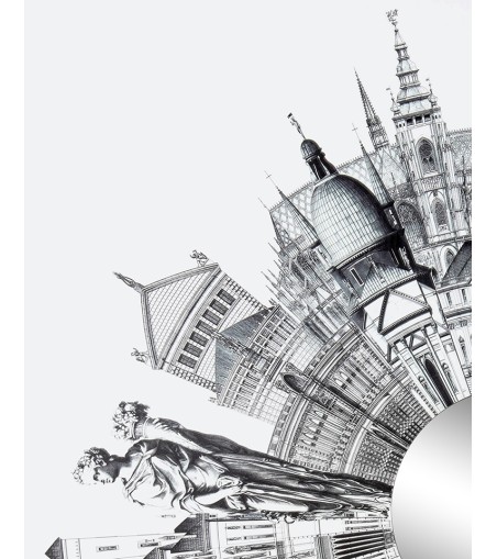 Obraz CRAZY WORLD 180x180 cm