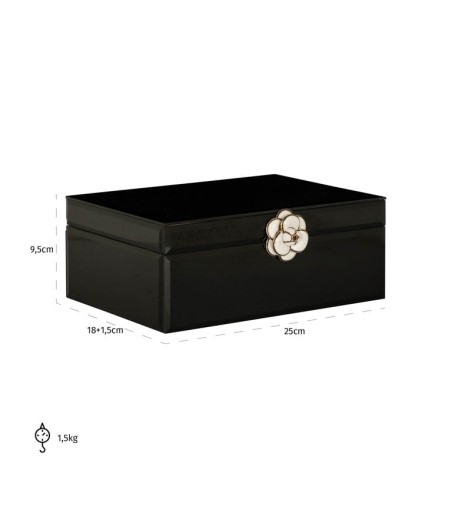 RICHMOND pojemnik na biżuterię VIVY L     czarny