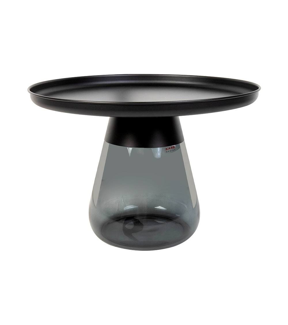 KARE stolik BOTTIGLIA SMOKE 60 czarny