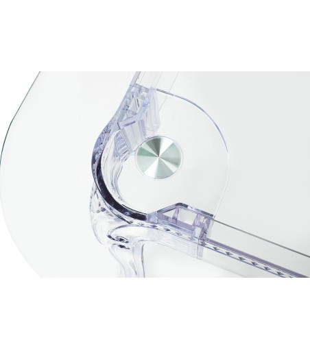 Stół KING 120 transparentny - poliwęglan, szkło hartowane