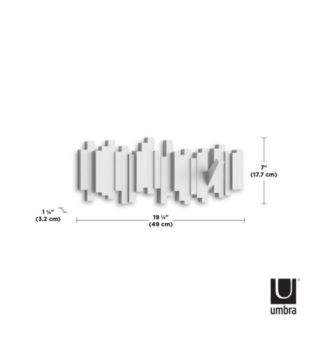 UMBRA wieszak na ubrania STICKS biały