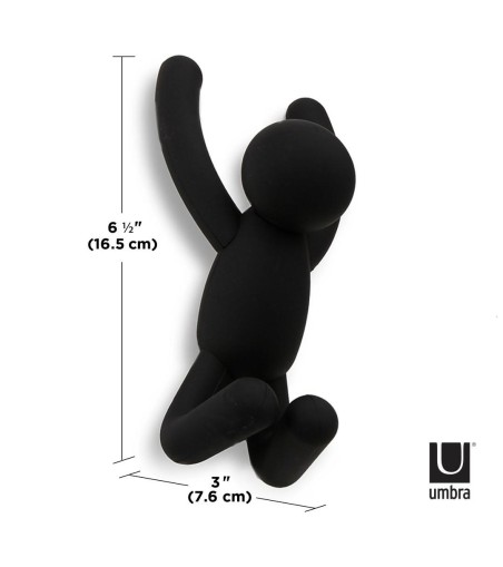 UMBRA wieszak ścienny BUDDY czarny