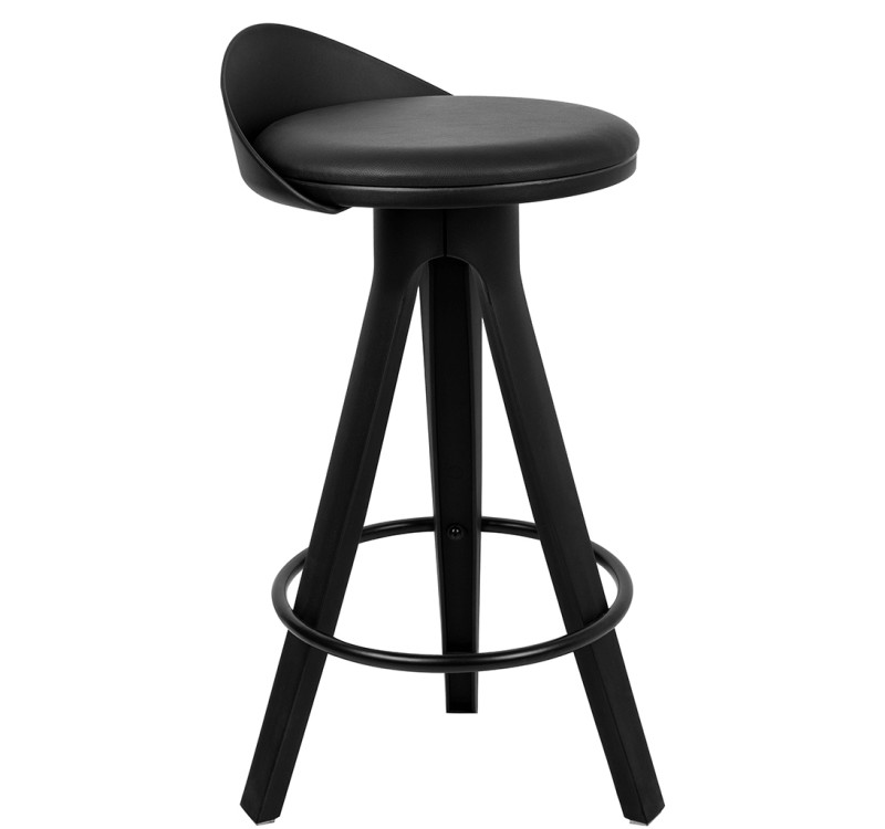 Krzesło barowe MILA 65 czarne