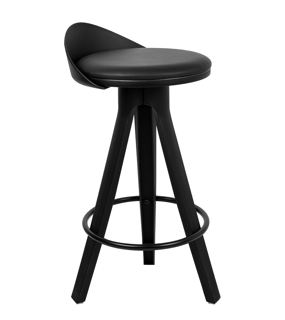 Krzesło barowe MILA 65 czarne