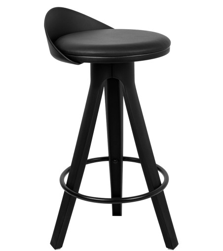 Krzesło barowe MILA 65 czarne