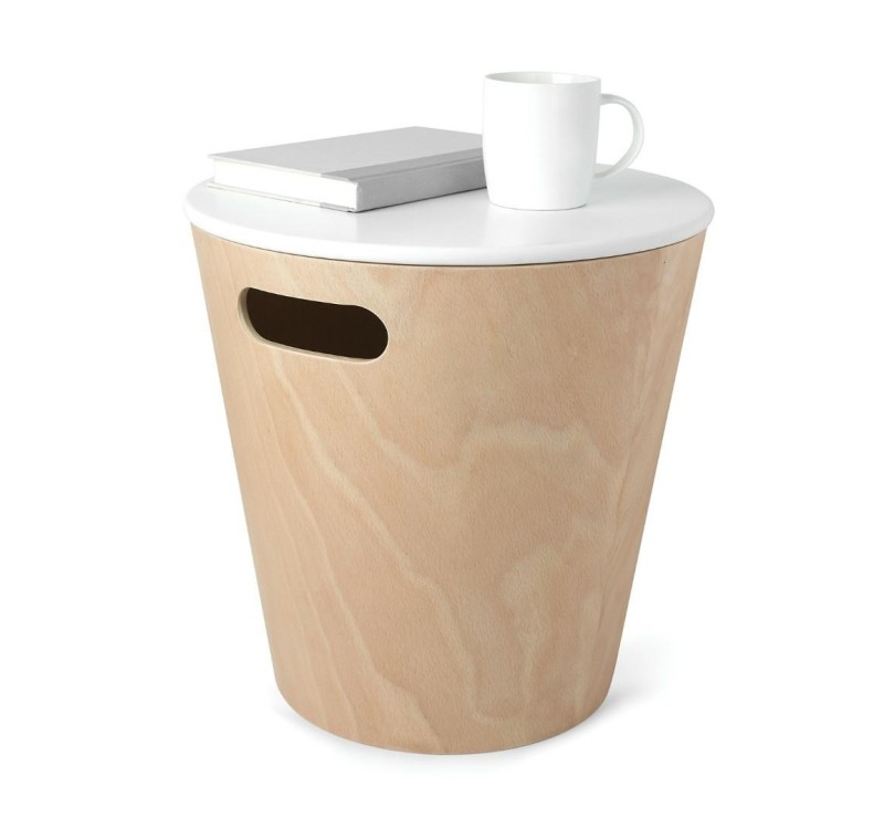 UMBRA stolik WOODROW biały - drewno