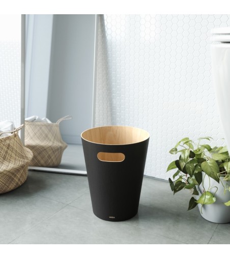 UMBRA kosz na śmieci WOODROW  - czarny