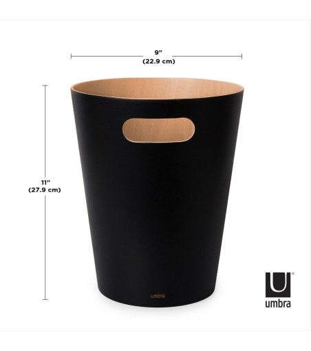 UMBRA kosz na śmieci WOODROW  - czarny